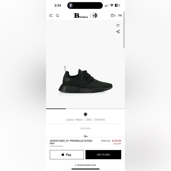 ADIDAS Triple Black Runners (NMD_R1) - Picture 6 of 6